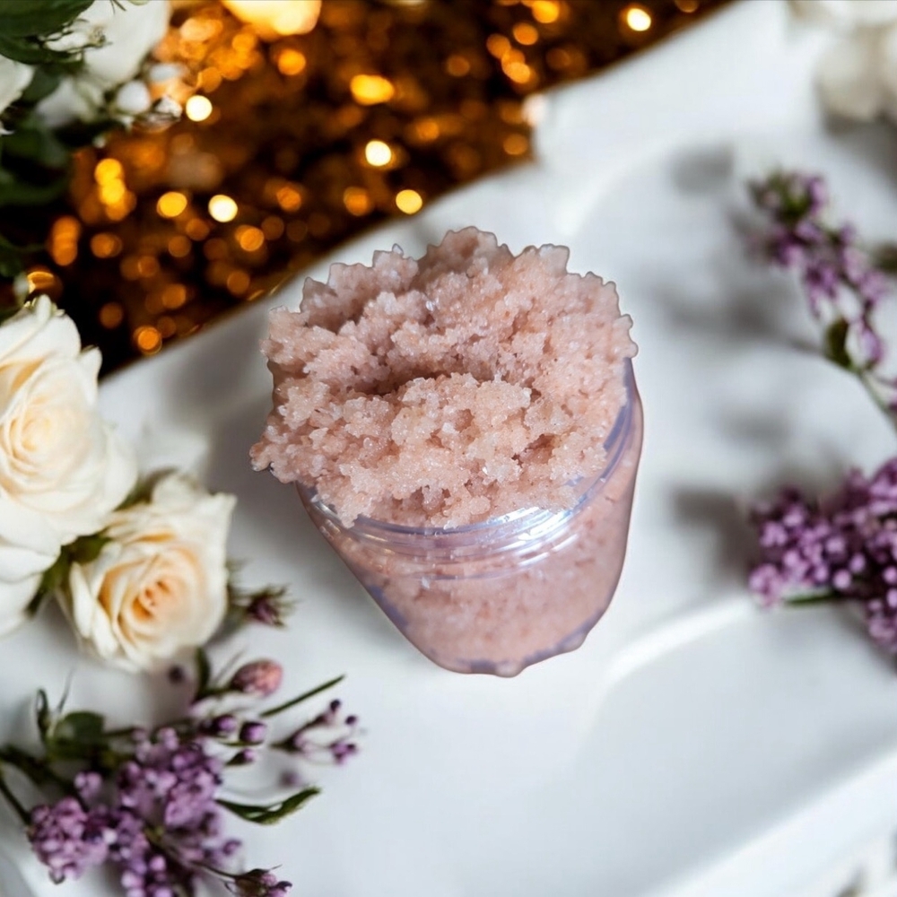 Orchid & Vine Black Violet Saffron Pink Himalayan Salt Hydrating Body Polish